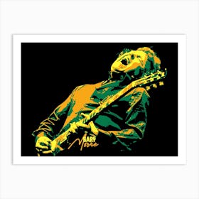 Gary Moore Music Legend in Pop Art Illustration 2 Art Print