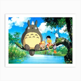 My Neighbor Totoro Miyazaki Japanese Art Print