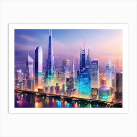 Futuristic Cityscape 32 Art Print