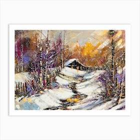 Winter In The Woods Art Print