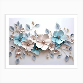 Flower Wall 1 Art Print