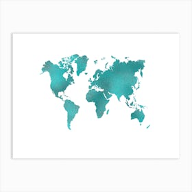 World Map 6 Art Print