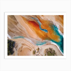 Sand On The Ocean Beach Art Print