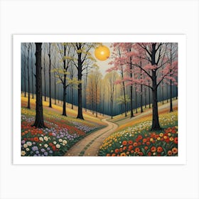 Path In The Woods 7 Art Print