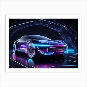 Futuristic Car 37 Art Print