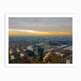 Tramonto a San Donato Milanese, Milano, Italy Print Art Art Print