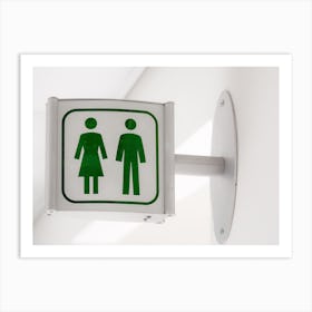 Toilet Sign 1 Art Print