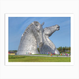 The Kelpies, Helix Park Falkirk , Scotland 956 Art Print