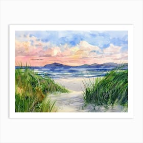 Sunset At The Beach 10 Art Print