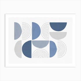 Abstract Art - Bl01 Art Print