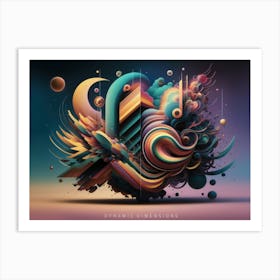 Modern abstraction 1 Art Print