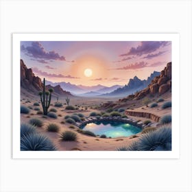 Desert Landscape 1 Art Print