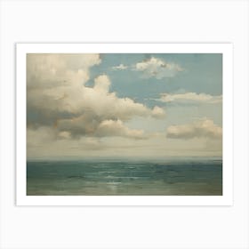 Moody Seascape Painting Art Print