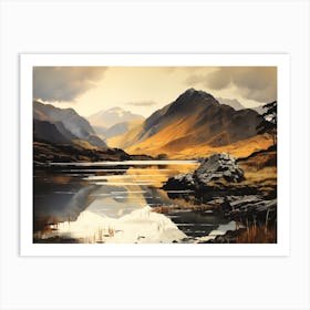 Mountains Refected 1 Art Print