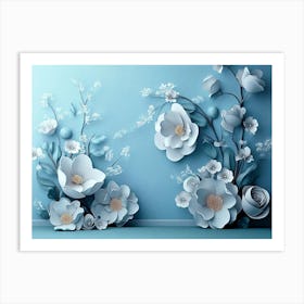 Paper Flowers 54 Art Print