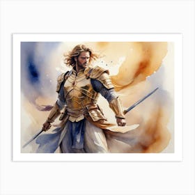 Warrior In Armor 1 Art Print