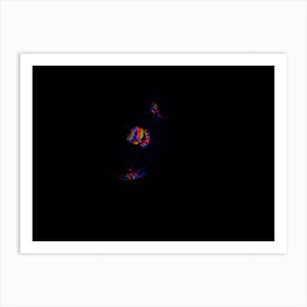 Woman With Make Up Art Of Glowing Uv Fluorescent Powder 7 Art Print