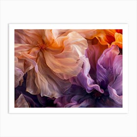 Abstract Flowers 2 Art Print