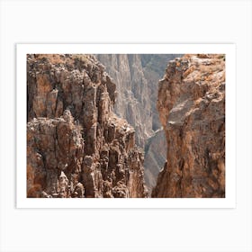 Steep Rocky Canyon Walls Art Print