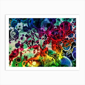 Alcohol Ink Colors 5 Art Print