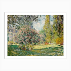 Claude Monet'S Garden 2 Art Print