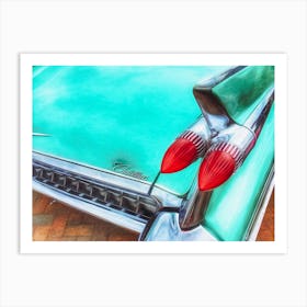 Cadillac Automobile Details Art Print