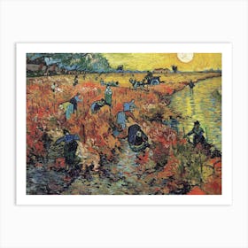 The Red Vineyard, Vincent Van Gogh Art Print