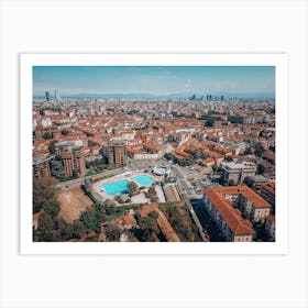 Milan City Skyline Photography Poster Art Print