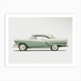 Classic Ford Fairlane Air Car Style Art Print