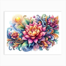 Lotus Flower 13 Art Print