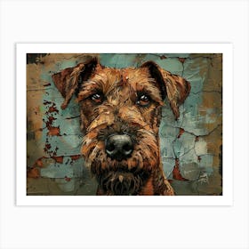 Airedale Terrier Fine Art Portrait 1 Art Print