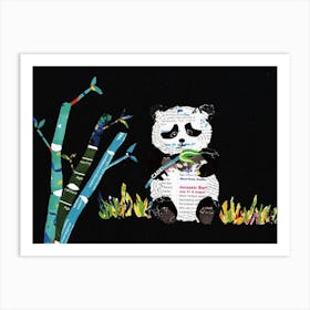 Bon Appétit! Collage Panda by Paoling Rees Art Print