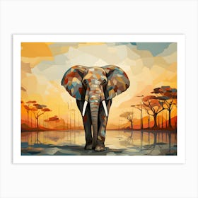 Elephant Painting Art Print