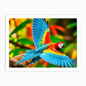 Colorful Parrot Art Print