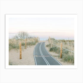 Dune Path at Sunset in Massachusetts Art Print