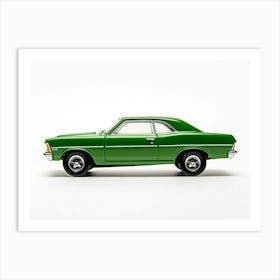 Toy Car 68 Chevy Nova Green 2 Art Print