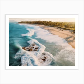 Aerial View Of A Beach 6 Art Print