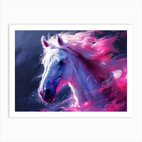 Pink Horse Art Print