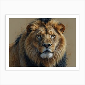 Lion picture Art Print