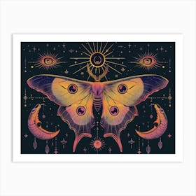 Moth illustration 15 Art Print