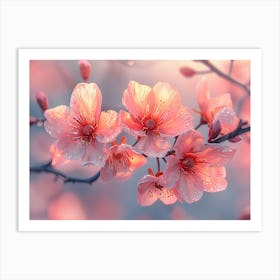 Cherry Blossoms Wallpaper 3 Art Print