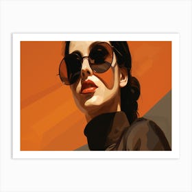 Woman In Sunglasses 5 Art Print