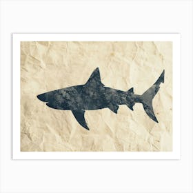 Dogfish Shark Silhouette 1 Art Print