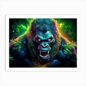 Angry Gorilla 01 - AfriDesigns Art Print