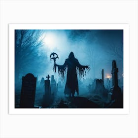 Graveyard Ghost 3 Art Print