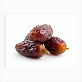 Dates On A White Background 6 Art Print