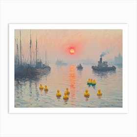 Morning quack Art Print