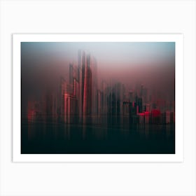 Abu Dhabi Skyline Art Print