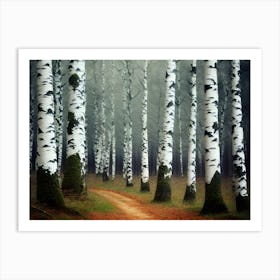 Birch Forest 87 Art Print