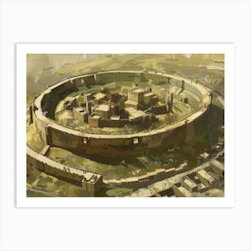 Egyptian City 4 Art Print